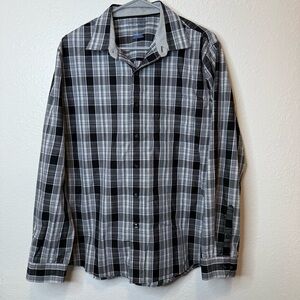 Van Heusen Studio Men’s Business Casual Classic Button Down Shirt Size Large